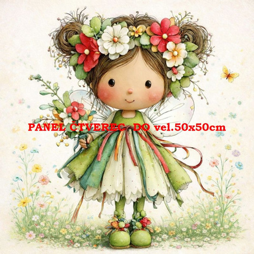 Bavlněný panel 10x10 cm