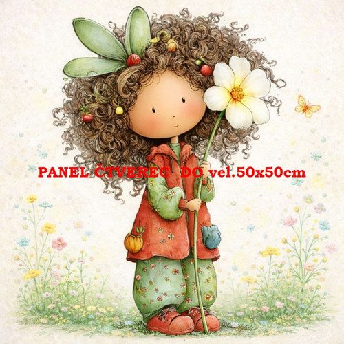 Bavlněný panel 10x10 cm — foto 1