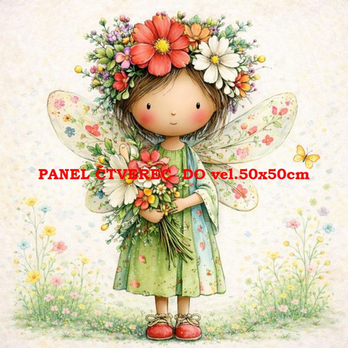 Bavlněný panel 10x10 cm — foto 1