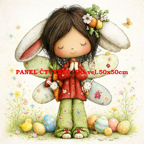 Bavlněný panel 10x10 cm