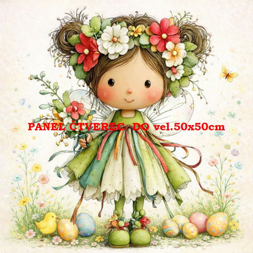 Bavlněný panel 10x10 cm — foto 1