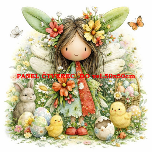 Bavlněný panel 10x10 cm