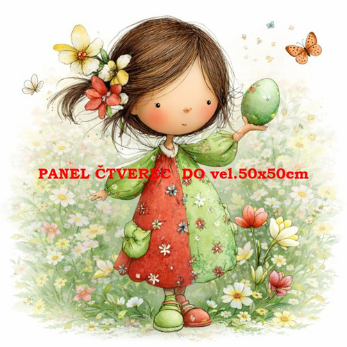 Bavlněný panel 10x10 cm