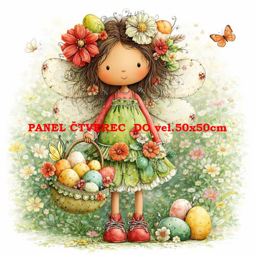 Bavlněný panel 10x10 cm
