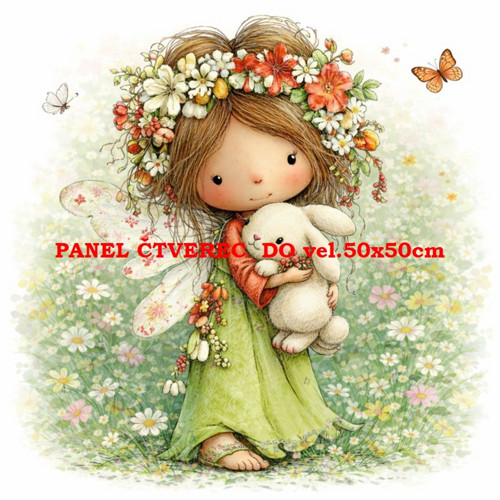 Bavlněný panel 10x10 cm