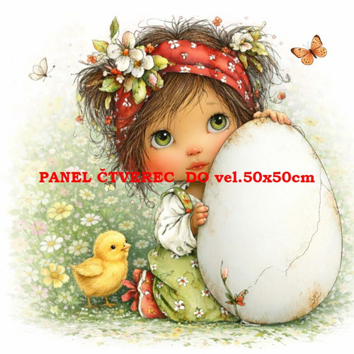 Bavlněný panel 10x10 cm