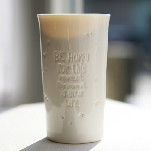 Pohár Be Happy - porcelán