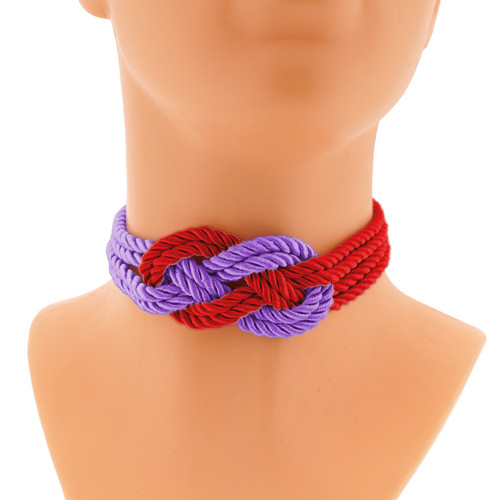 Shibari špagátový choker collar provaz náhrdelník