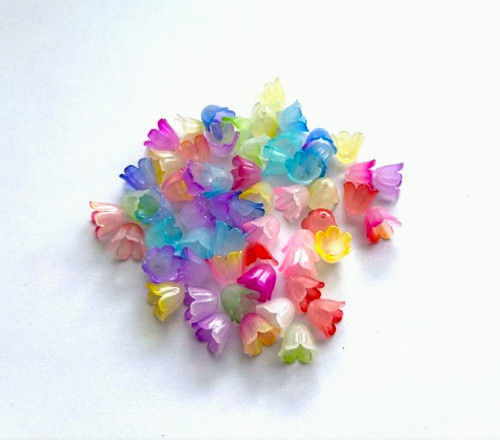 Plastové zvonečky / sukýnka 9x11 mm (20ks) - mix