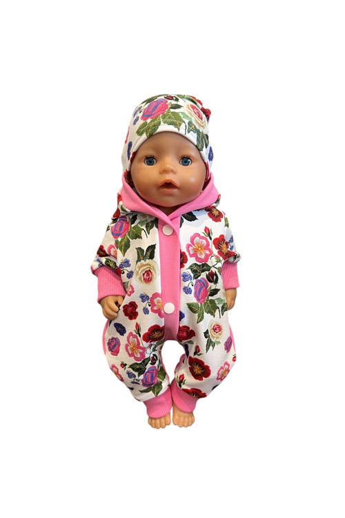 Overal pro BABY BORN - 43 cm, kvety 2