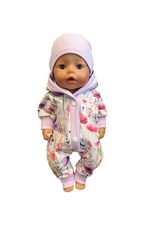 Overal pro BABY BORN - 43 cm, kvety 3