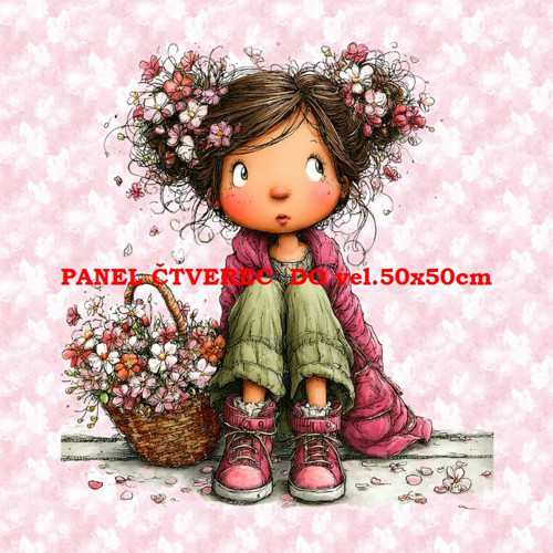 Bavlněný panel 30x30 cm - skladem