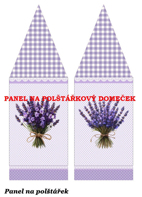 Bavlněný panel 16,2x22,4 cm - skladem — foto 1