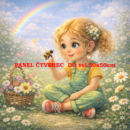 Bavlněný panel 10x10 cm