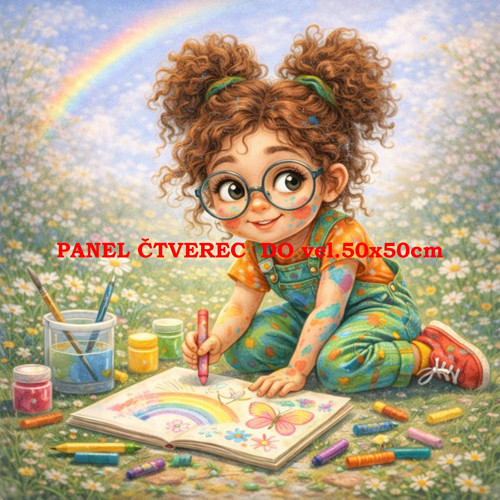 Bavlněný panel 10x10 cm