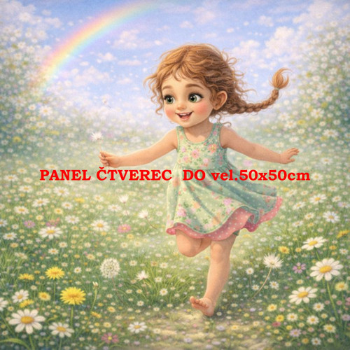 Bavlněný panel 10x10 cm