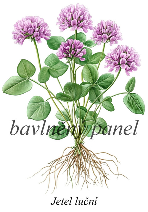 Bavlněný panel jetel