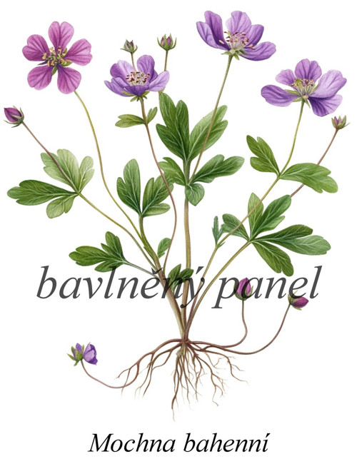 Bavlněný panel mochna — foto 1