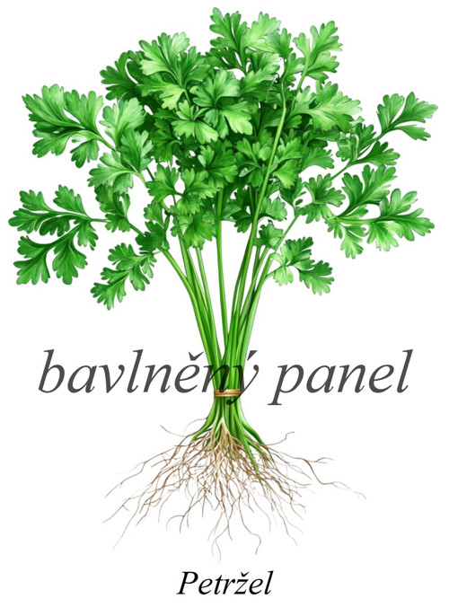 Bavlněný panel petržel — foto 1