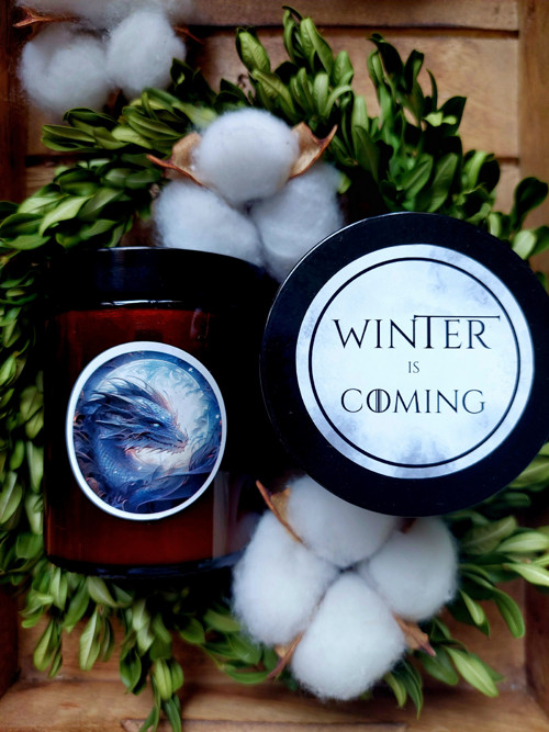 Přírodní svíčka "WINTER IS COMING"