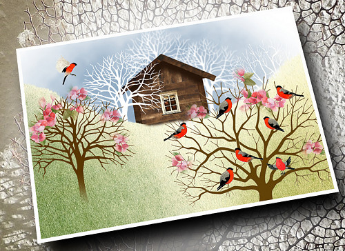 Přání - DOMEČEK V ROZKVETLÉM ÚDOLÍ