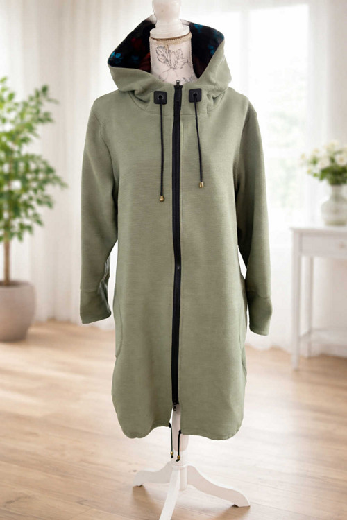 Mikina khaki zelená