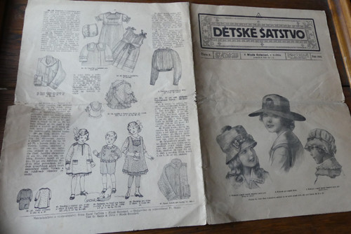 Dětské šatstvo, módní časopis 5/1918, dětská móda