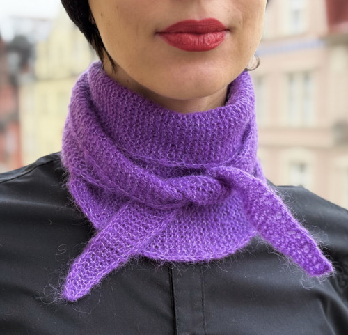 Sophie Scarf z luxusní směsi alpaky – sytě fialový