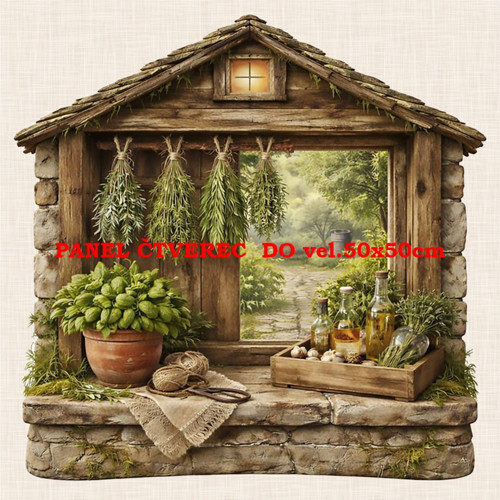 Bavlněný panel 10x10 cm — foto 1
