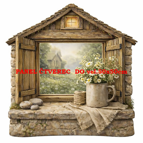 Bavlněný panel 10x10 cm