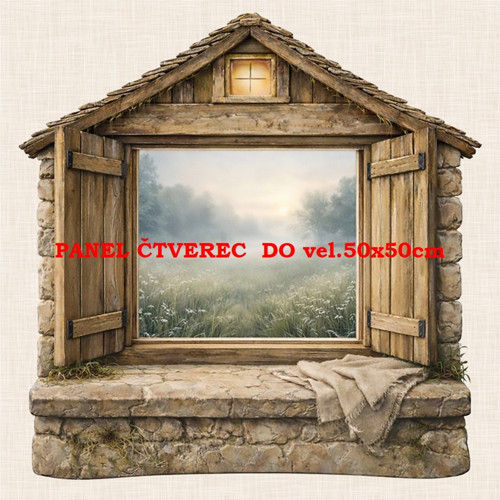 Bavlněný panel 10x10 cm
