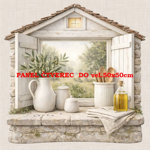 Bavlněný panel 10x10 cm