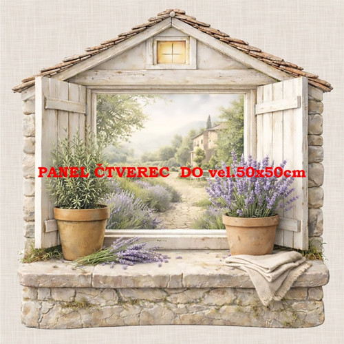 Bavlněný panel 10x10 cm