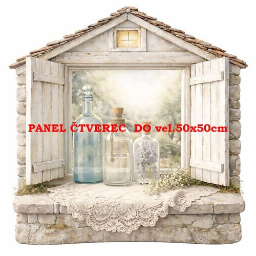 Bavlněný panel 10x10 cm