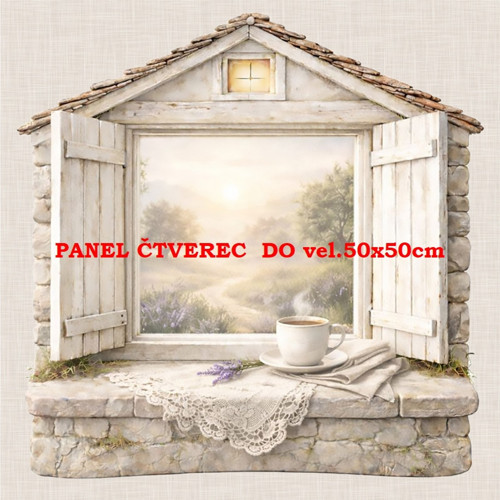 Bavlněný panel 10x10 cm