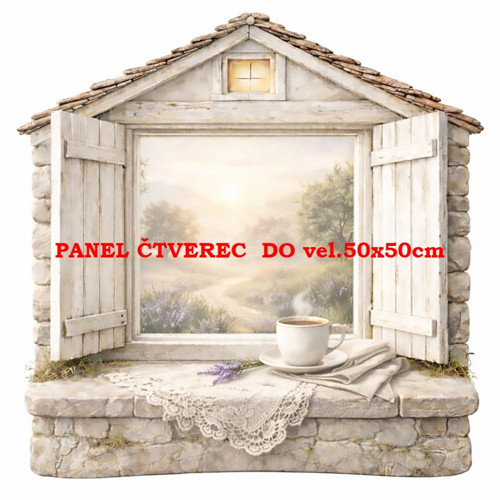 Bavlněný panel 10x10 cm