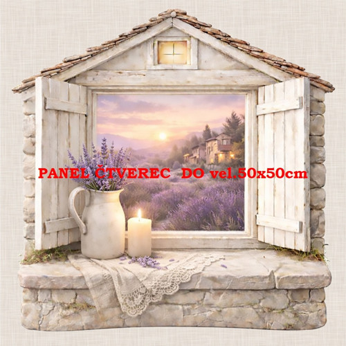 Bavlněný panel 10x10 cm