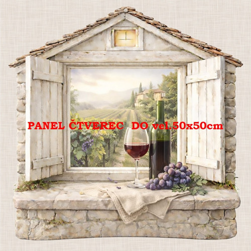 Bavlněný panel 10x10 cm