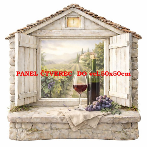 Bavlněný panel 10x10 cm — foto 1