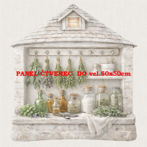 Bavlněný panel 10x10 cm