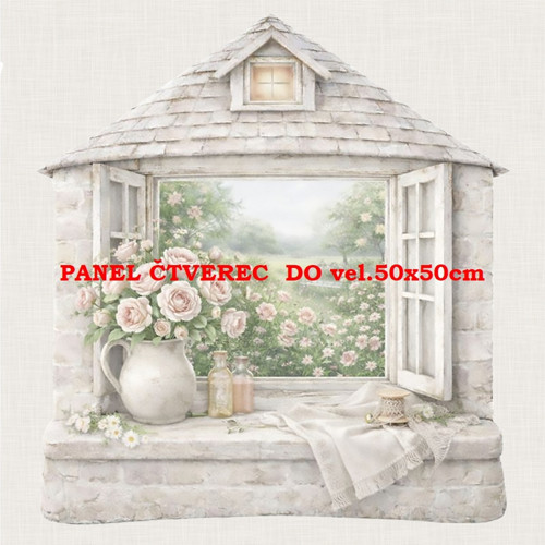 Bavlněný panel 10x10 cm
