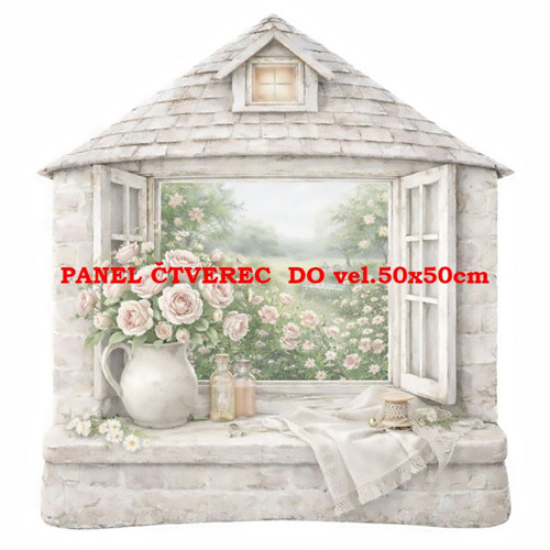 Bavlněný panel 10x10 cm