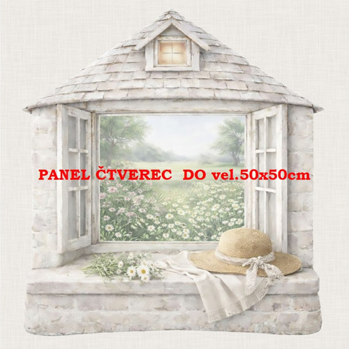 Bavlněný panel 10x10 cm