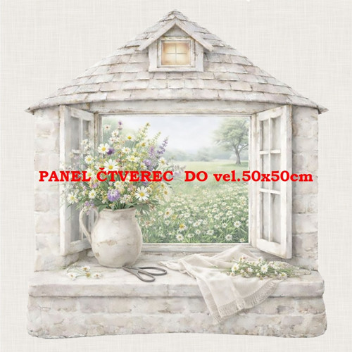 Bavlněný panel 10x10 cm