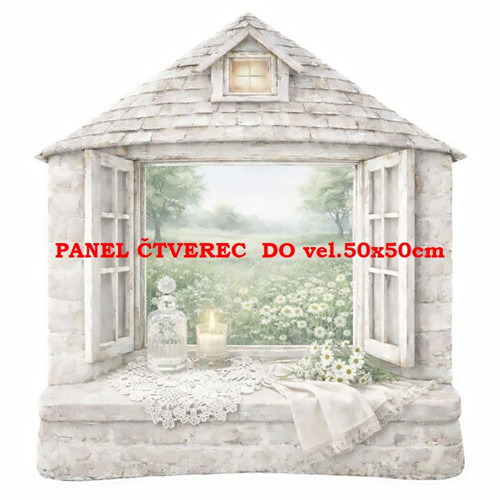 Bavlněný panel 10x10 cm