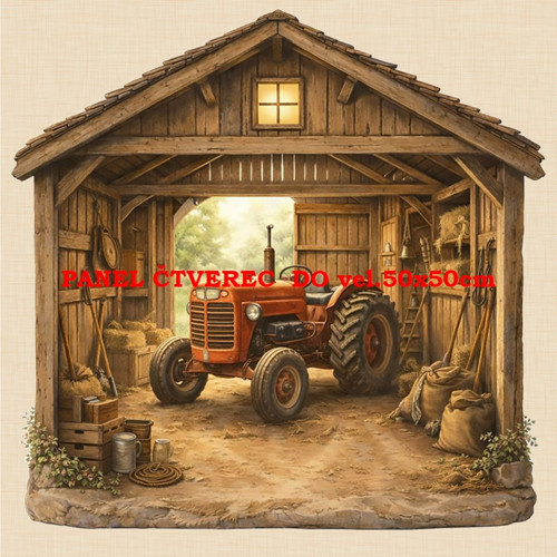 Bavlněný panel 10x10 cm