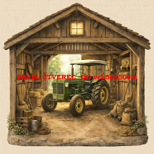 Bavlněný panel 10x10 cm