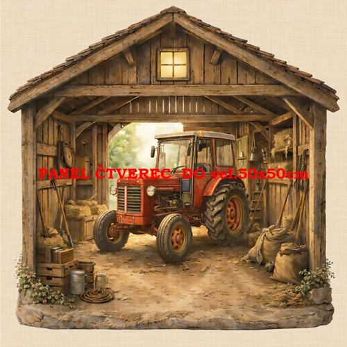 Bavlněný panel 10x10 cm — foto 1