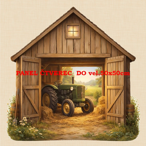 Bavlněný panel 10x10 cm — foto 1