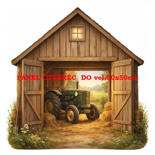 Bavlněný panel 10x10 cm — foto 1